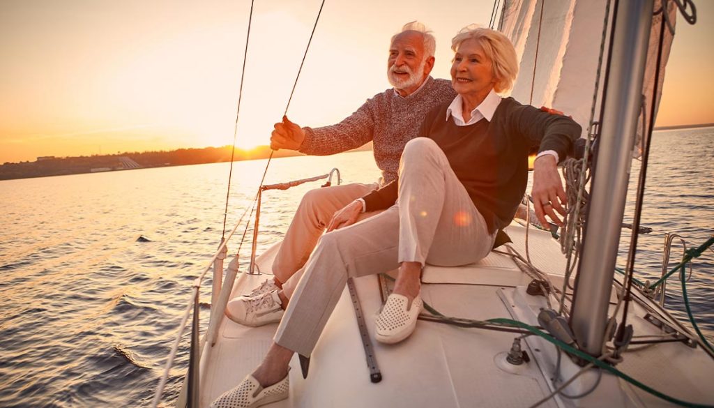 senior couple sitting sailboat benefits of annuities white bear lake mn